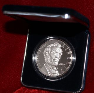 Abraham Lincoln Commemorative Silver Proof Dollar