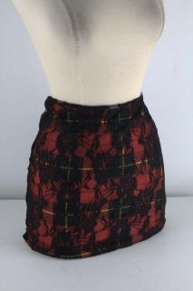 Abbey Dawn Black Teenage Dream Plaid Skirt Junior 3833