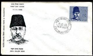 India 439 FDC Abdul Kalam Azad 1888 58 president of the All India 