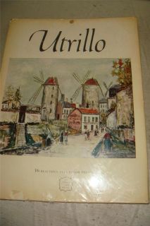 1953 Maurice Utrillo 16 Plate Folio Art Book by Harry N. Abrams