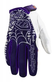 Troy Lee Designs Womens girls ACE Gloves VooDoo Purple XC MTB DH BMX 