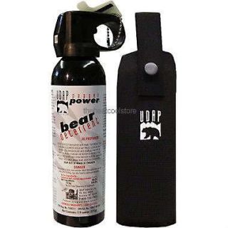 UDAP Pepper Power Bear Spray Repellant w/ Holster 12HP
