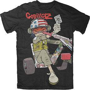 GORILLAZ Chopper Kid S M L XL XXL tee t Shirt NEW music band