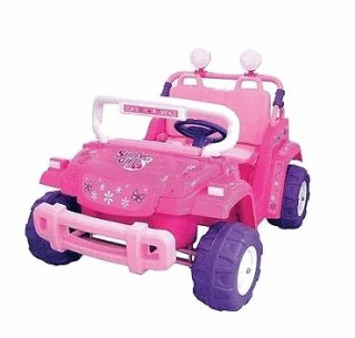 kids battery powered ride on toy 2 seats seater pink girls jeep sale 