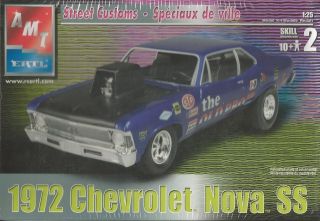 AMT 72 Chevrolet Nova SS Plastic Model Car Kit Scale 1/25 #31547