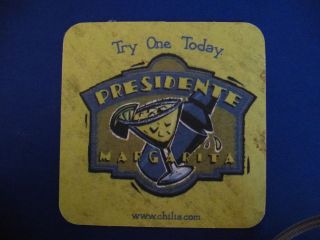 Beer Drink Coaster ~Chilis Presidente Margarita ~ Try One Today