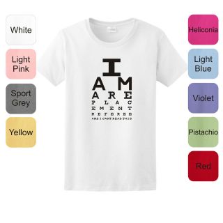 Replacement Referee Funny Eye Exam LADIES T Shirt NFL 49ers Bears 