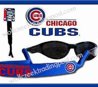 CHICAGO CUBS STRAP for SUNGLASSES   READING GLASSES   MLB CROAKIES 