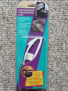 NIB Child proof Adhesive Mount Cabinet/Drawer Lock by KidCo Easy Use 