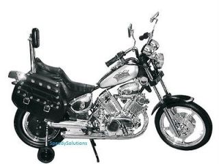 Kids LE Premium Electric Power Ride on Motorcycle Harley Style Chrome 