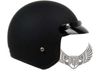   Motorcycle Scooter 3/4 Open Face Vintage Style DOT APPROVED Helmet