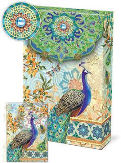   Studio Everyday 2012 Decorative Pouch Note Cards  Royal Peacock 57938