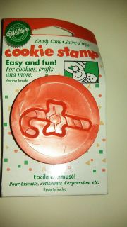 NEW* 1997 WILTON CHRISTMAS CANDY CANE COOKIE STAMP