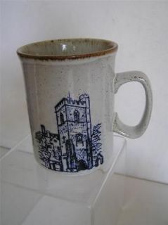 DUNOON Ceramics WHITE STONEWARE Scotland KELIM Mug Cup OXFORD 