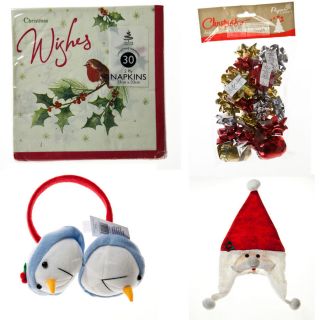Xmas Decoration – Outfits Christmas Napkins Serviettes, Confetti 