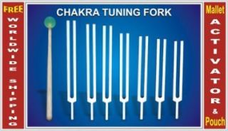 Chakra Tuning Forks for healing & therapy +Activator