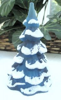 Fenton STORE EXCLUSIVE Christmas Tree Indigo Blue 4 Made in 2007