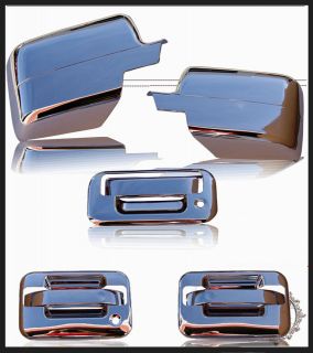04 08 Ford F150 Chrome Door Handle +Tailgate+2 Mirror Covers Combo 1 