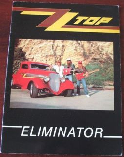 ZZ TOP ELIMINATOR SONG BOOK (1985) PIANO VOCAL GUITAR CHORDS