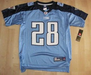Tennessee Titans Chris Johnson Reebok On Field Jersey Youth L (14 16 