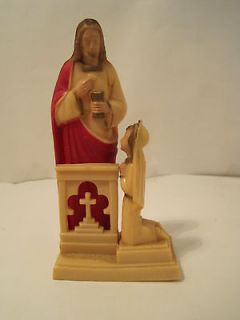 Hartland #228 First Holy Communion Girl And Jesus Cake Topper Figurine