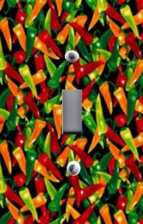Light Switch Plate Outlet Covers KITCHEN DECOR ~ RED HOT CHILI PEPPERS
