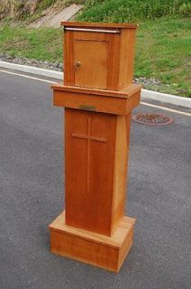 Vintage Wood Tabernacle with Pedestal + + + chalice & vestment co.