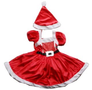 Christmas Red SANTA Xmas Fancy Dress Costume Party school play Hat 1 