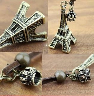 Women Fashion Vintage Retro Eiffel Tower Necklace Sweater Chain 