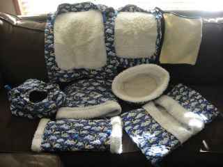   Bedding Set/Lot~Hammocks/Tunnels/Bed All w/ Hooks To Hang In Cage