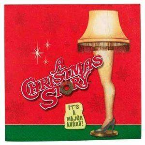 Christmas Story Leg Lamp Luncheon/Dinne​r Napkins