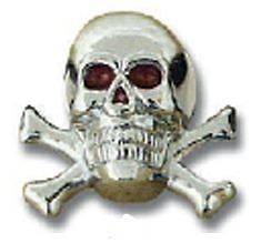 license plate bolts(2) skull cross bone die cast for Peterbilt 