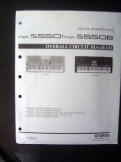 Yamaha PSR S550 PSR S550B Overall Circuit Diagram