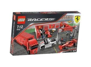 Lego Racers Tiny Turbos Ferrari F1 Pit 8155