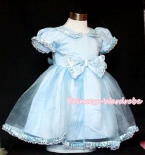 Glitter Cinderella Wedding Party Tutu Skirt Bridal Flower Girl Dress 2 