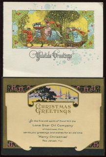 vintage 1920s christmas card