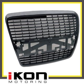 05 06 10 AUDI A6 S6 ABS BLACK FRONT HOOD GRILL GRILLE