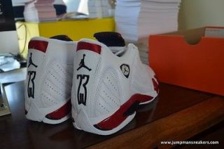 Air Jordan 14 XIV Retro White Red 2011 8 Cement 3 iii 4 11 xi concord 