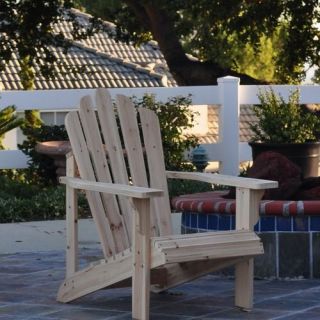 Adirondack Chair Cedar NEW Unfinished Outdoor Chairs Patio Deck 
