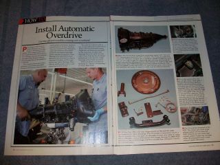 1965 Mustang Ford Overdrive B&M AOD Transmission Install How To 