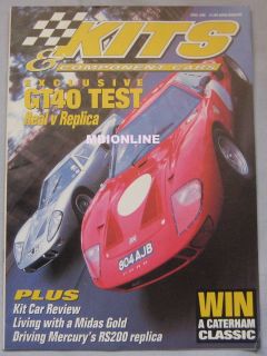 Kits & Component Cars 04/1996 featuring Ford GT40, Midas Gold, GTD 40 