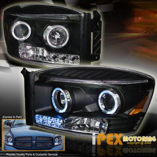 Dodge RAM 06 08 Super LED Daytime Running w/HALO Projector Head Light 