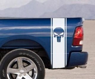 Dodge Ram Truck SKULL HUGE 2 BEDSTRIPE BED STRIPE KIT Vinyl Decal 