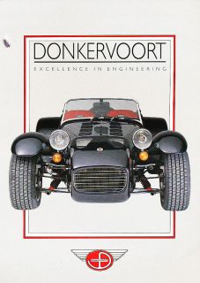 Donkervoot   Lotus 7   like Original Sales Brochure