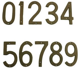 Cast Iron House Address Numbers / Home Mailbox Address Sign HW00119