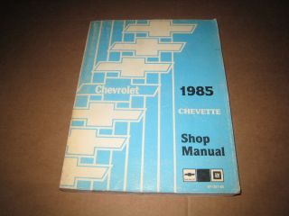 1985 Chevrolet Chevette service shop dealer repair manual