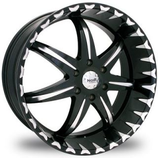   Noir Black Star 5x5.5 Black Wheels Rims 5 Lug Dodge Ram ASPEN 5139.7