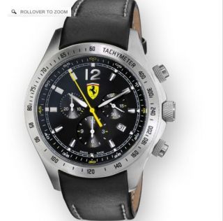 Ferrari Mens Scuderia Black Chronograph Watch