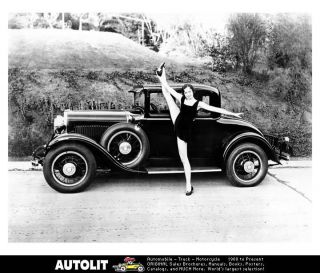 1929 Dodge Coupe Factory Photo Hollywood Star Frances Gentry