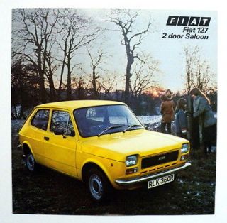 Fiat 1977 127 2 Door Saloon Brochure UK Market